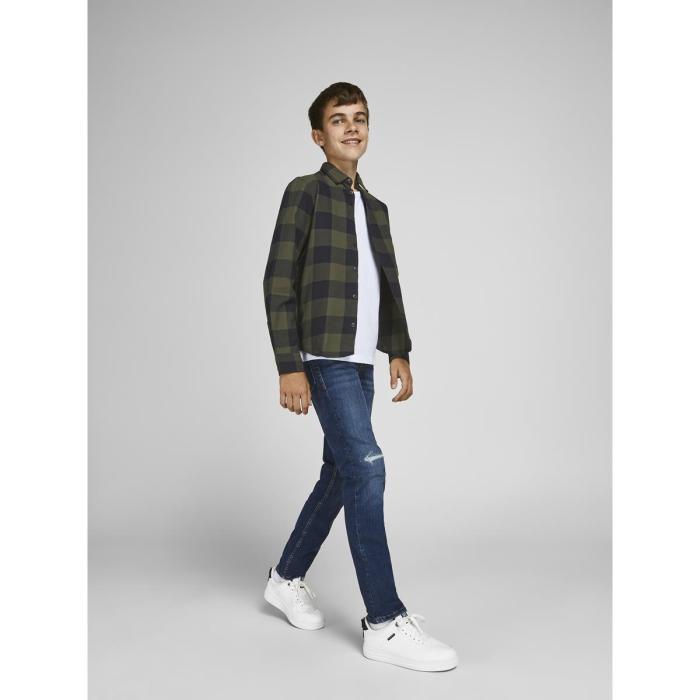 Πουκάμισο αγόρι JACK & JONES-12183050-Dusty Olive