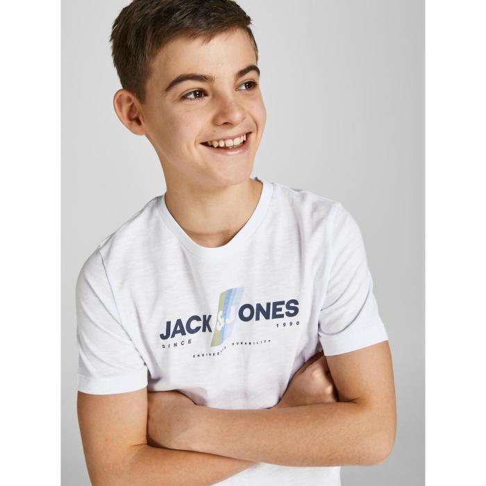 Μπλούζα μακό αγόρι JACK & JONES-12206208-White