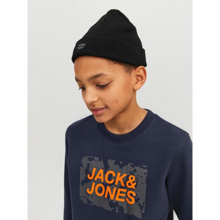 Σκούφος πλεκτός αγόρι JACK & JONES-12160311-BLACK