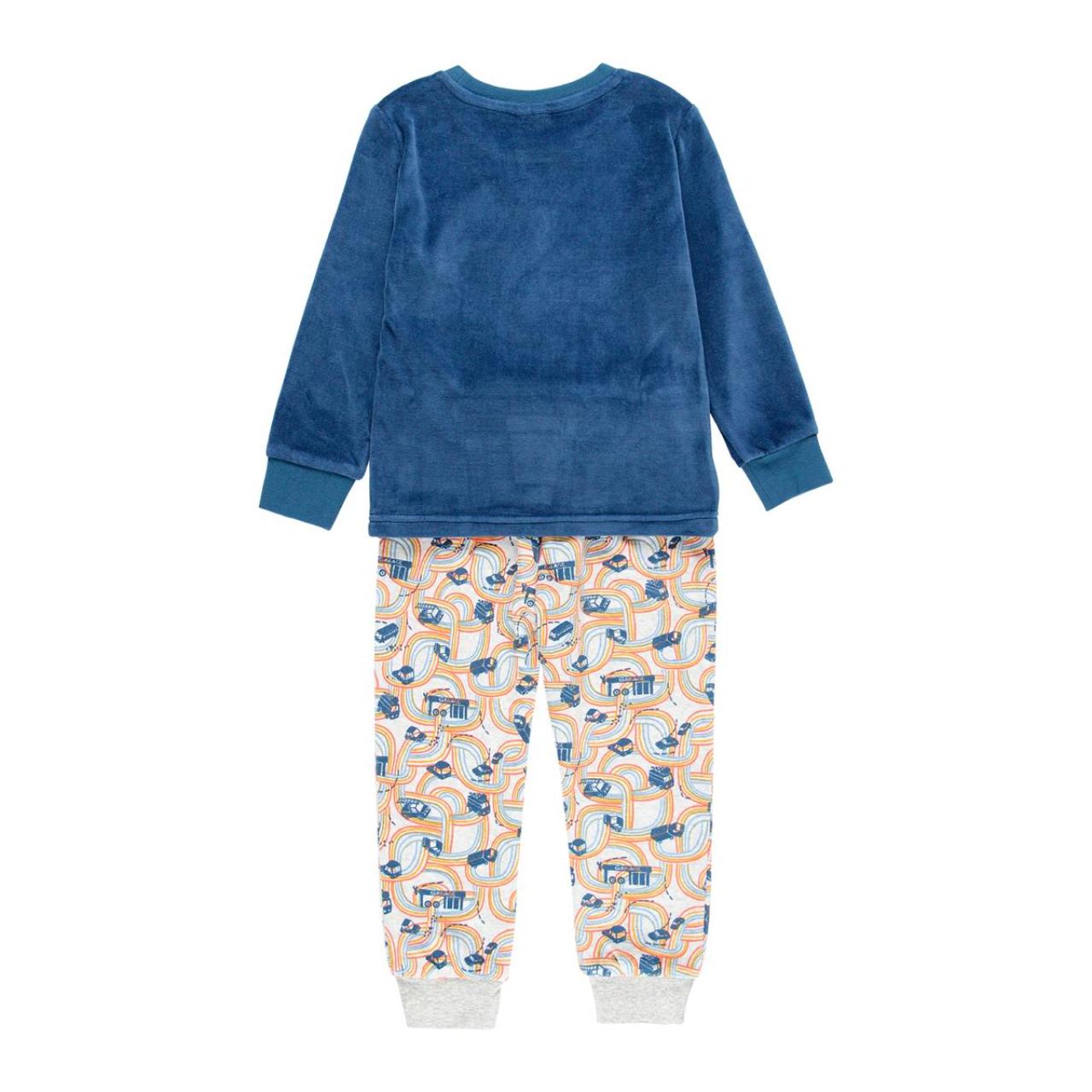 Πιτζάμα βελουτέ αγόρι Bob & Oli-84B501-2559-Blue-organic cotton φωτογραφία