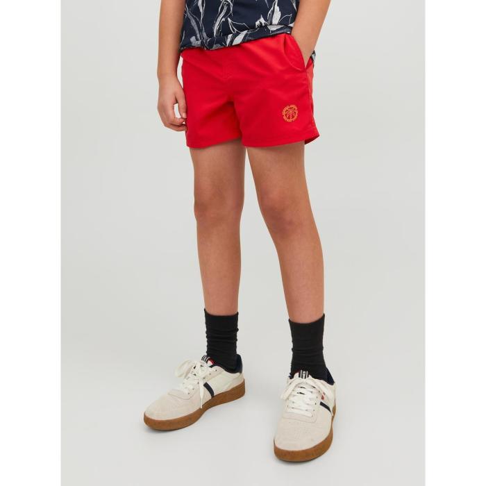 Μαγιό βερμούδα αγόρι JACK & JONES-12228535-Chinese Red