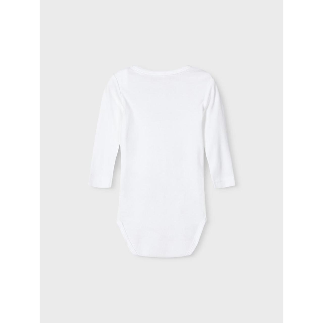 Σετ 3 τεμ. φορμάκια μπεμπέ unisex Name it-13209203-Bright White-organic cotton φωτογραφία