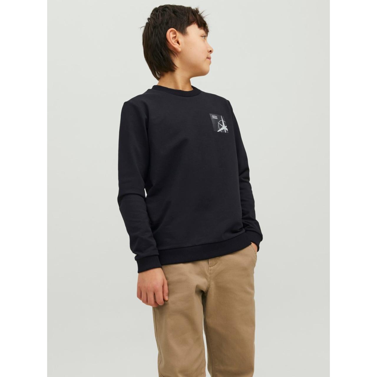 Μπλούζα φούτερ λεπτό σγόρι JACK & JONES-12230838-Black φωτογραφία