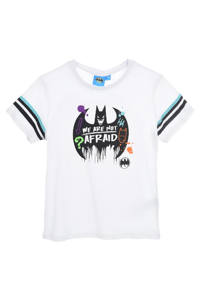 SUPER HEROES Μπλούζα μακό αγόρι BATMAN-EV1219-WHITE