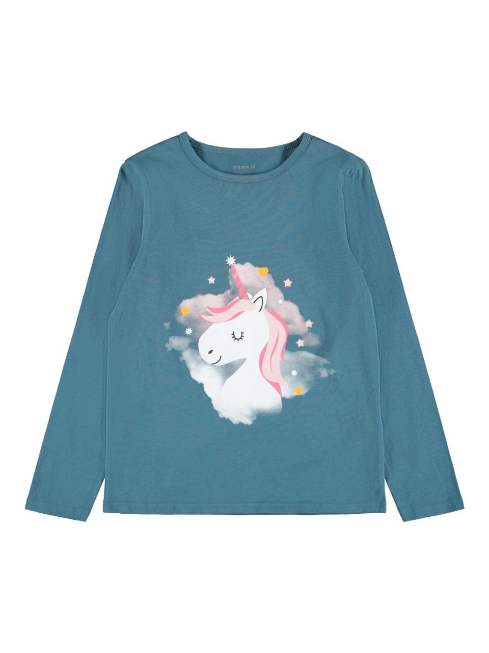 Πιτζάμα μακό κορίτσι Name it-13190224-Real Teal