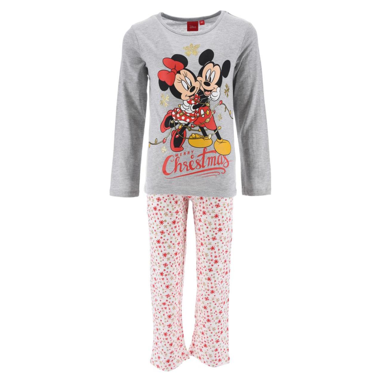 SUPER HEROES Πιτζάμα μακό κορίτσι Christmas Minnie Mouse-HW2172-LGREY