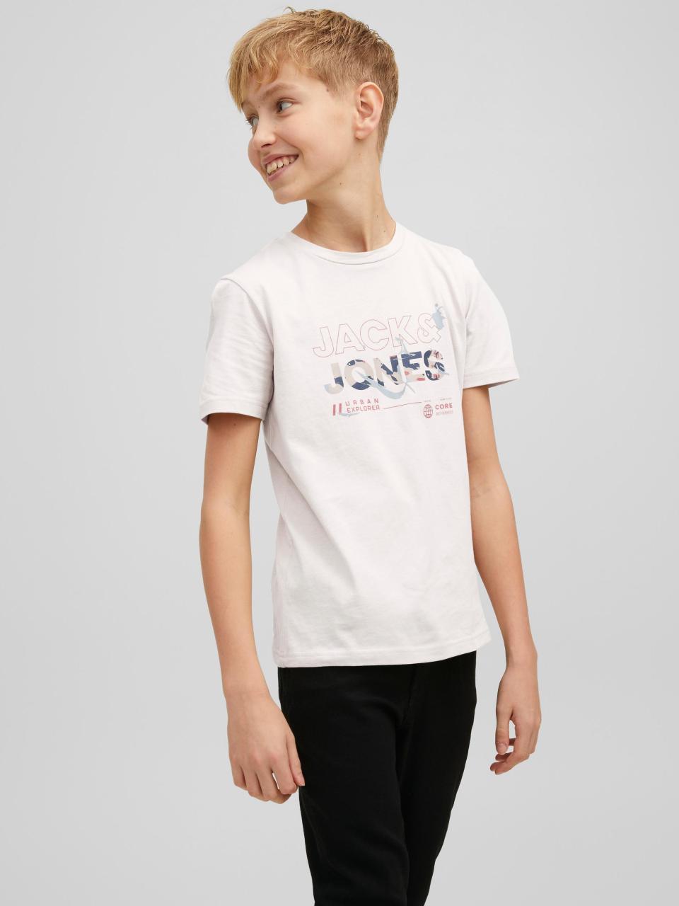 Μπλούζα μακό αγόρι JACK & JONES-12206162-Moonbeam φωτογραφία