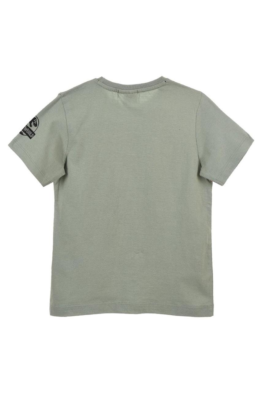 Μπλούζα μακό αγόρι JURASSIC WORLD-EV1222-GREEN-organic cotton φωτογραφία
