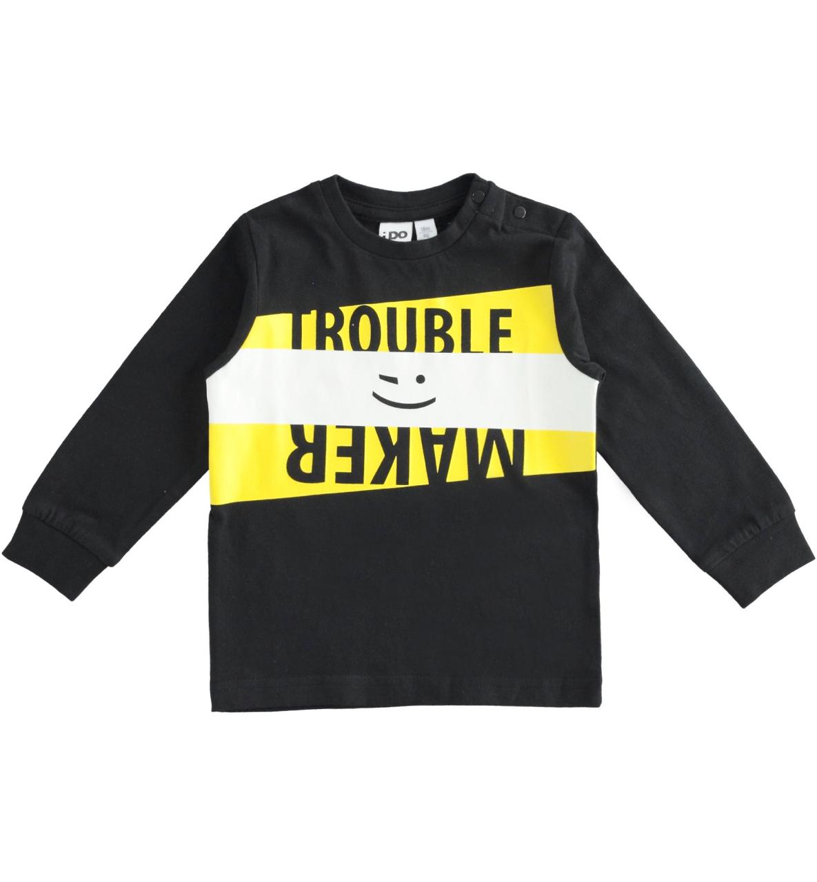 I DO Μπλούζα μακό αγόρι I DO-4.5348/0658-Black