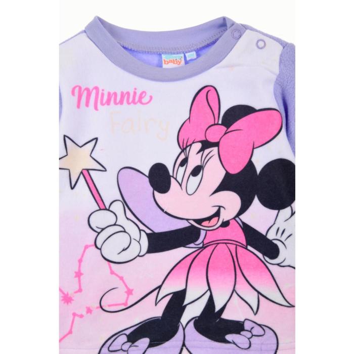 Πιτζάμα μπεμπέ fleece κορίτσι Minnie Mouse-HW0352-PURPLE