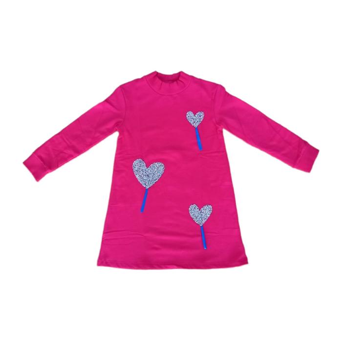 Φόρεμα φούτερ κορίτσι AGATHA RUIZ DE LA PRADA-7VE3673-FUCSHSIA