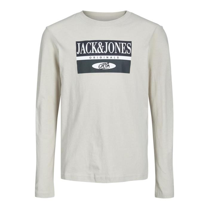 Μπλούζα μακό αγόρι JACK & JONES-12242855-Moonbeam