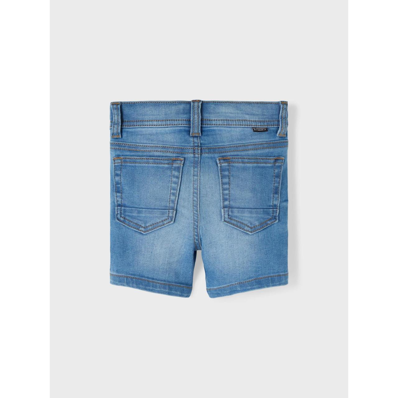 Βερμούδα τζιν ελαστική αγόρι Name it-13198526-Light Blue Denim φωτογραφία