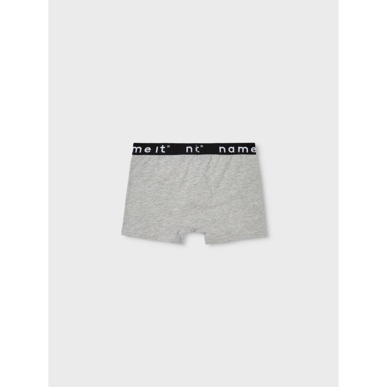 Εσώρουχα μπόξερ 3 pack αγόρι name it-13208836-Black-Grey