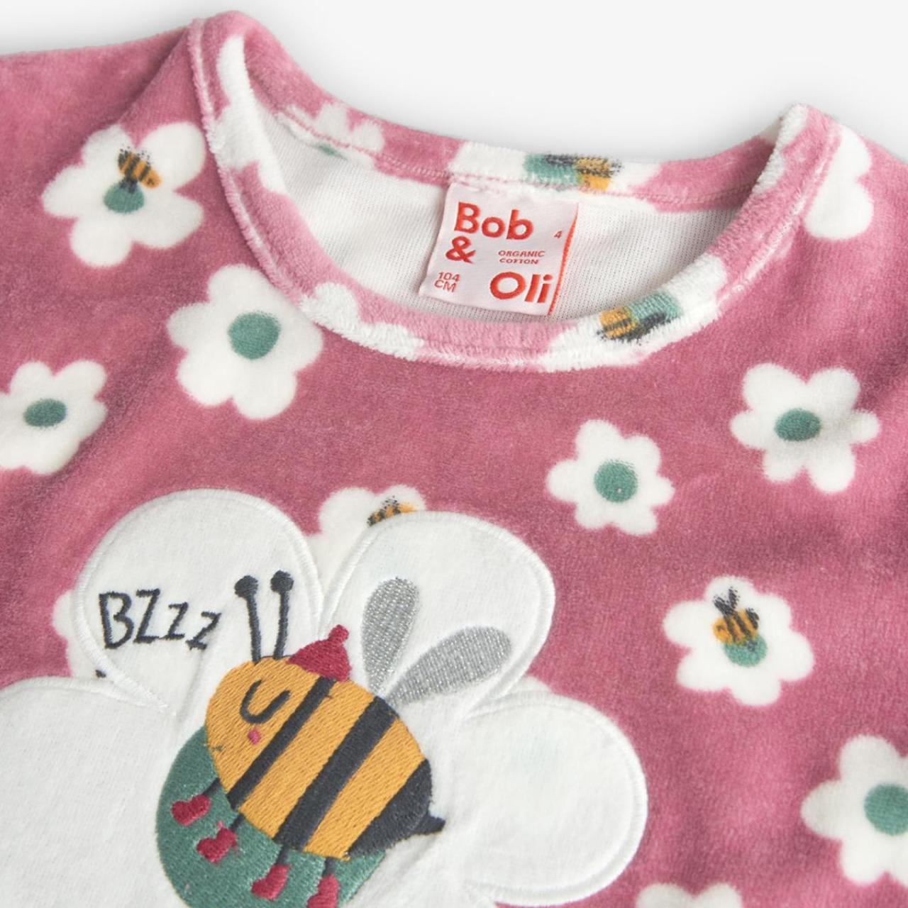 Πιτζάμα βελουτέ κορίτσι Boboli-929123-9487-Pink φωτογραφία