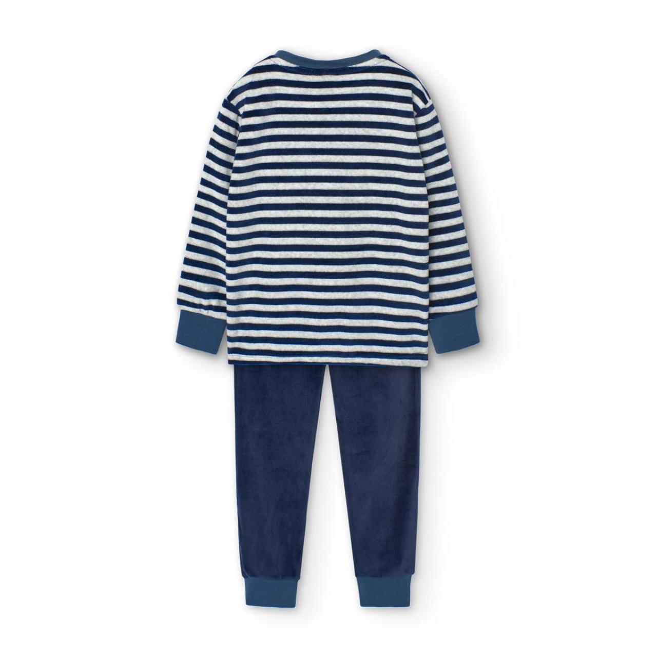 Πιτζάμα βελουτέ αγόρι Boboli-939135-9474-Navy φωτογραφία