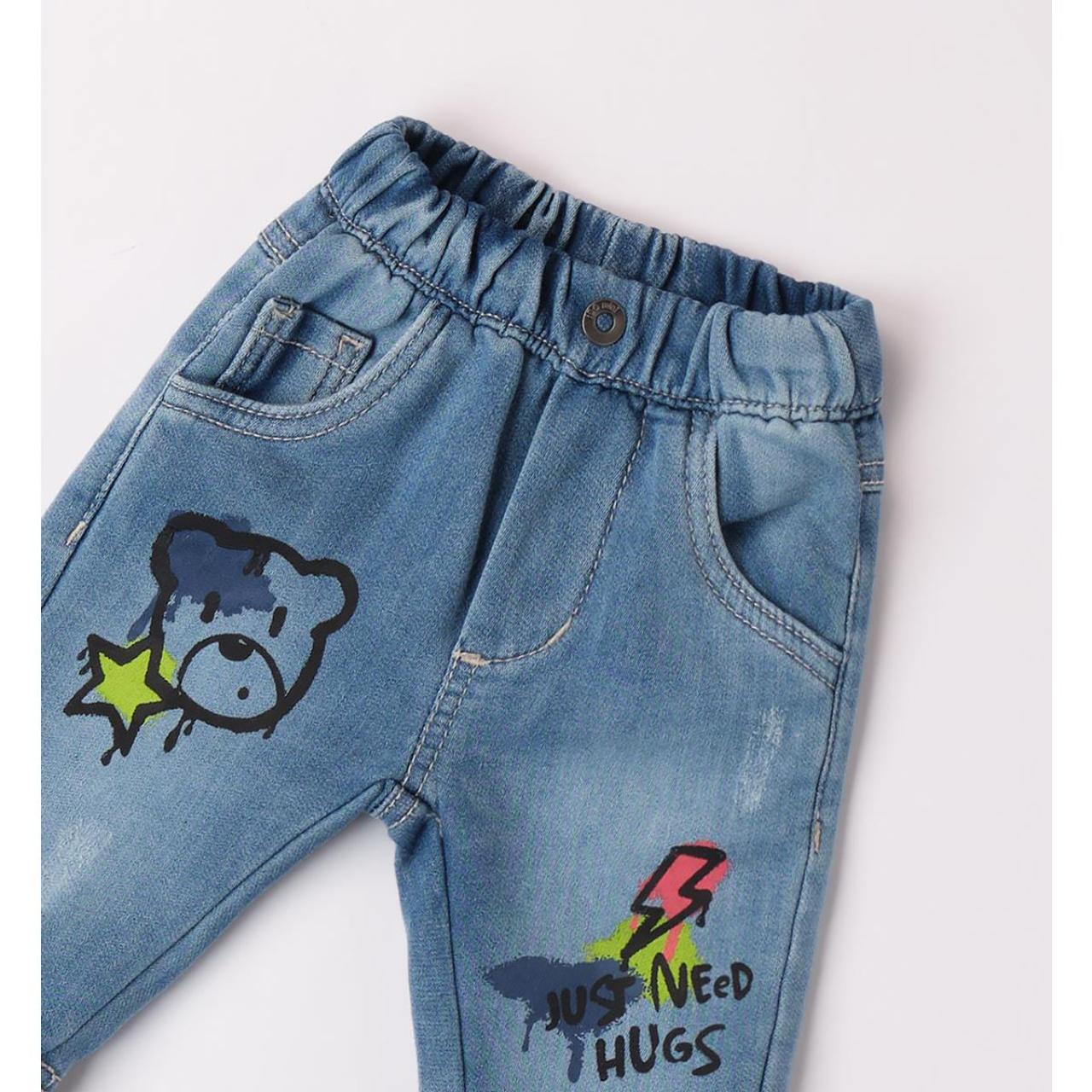 Παντελόνι μπεμπέ τζιν αγόρι I DO-4.A188-7350-Blue Denim φωτογραφία