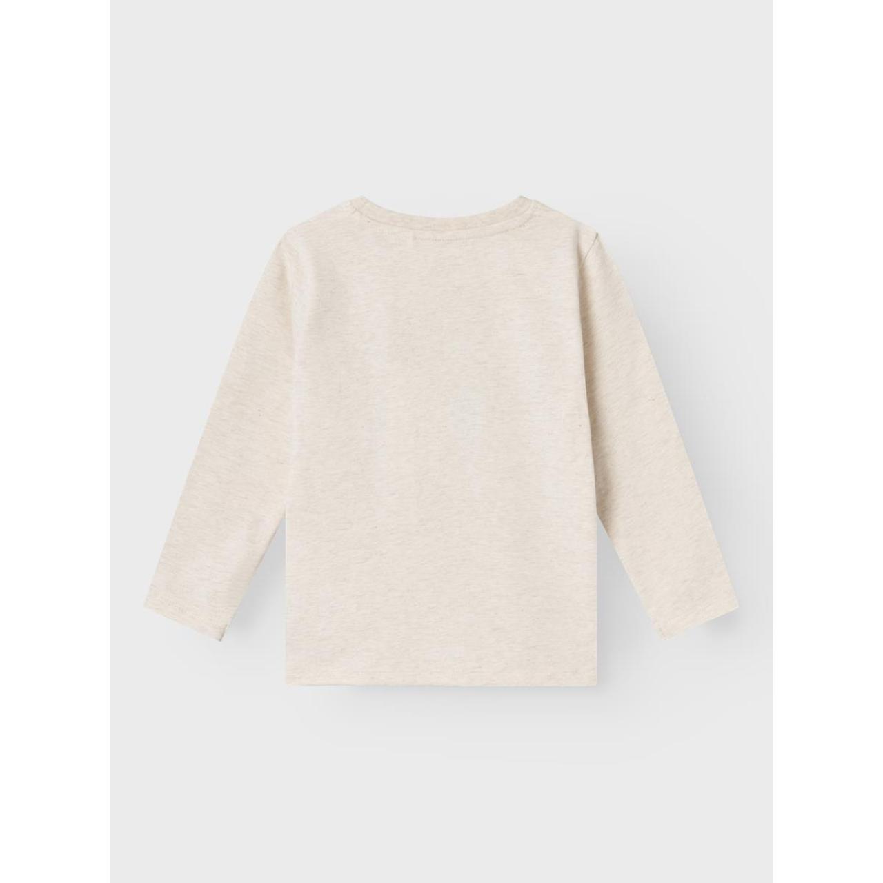 Μπλούζα μακό αγόρι name it-13232588-Peyote Melange-organic cotton φωτογραφία