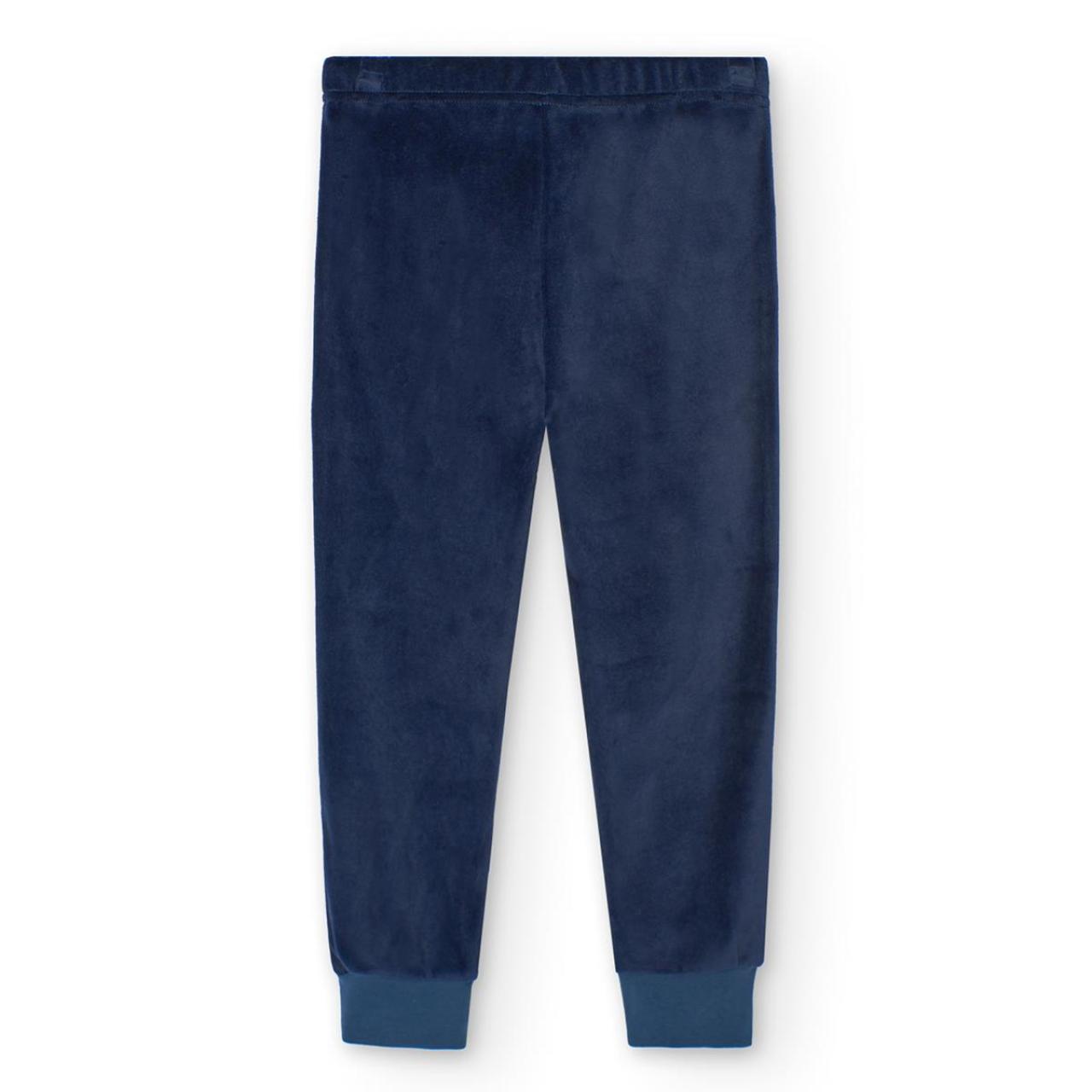 Πιτζάμα βελουτέ αγόρι Boboli-939135-9474-Navy φωτογραφία