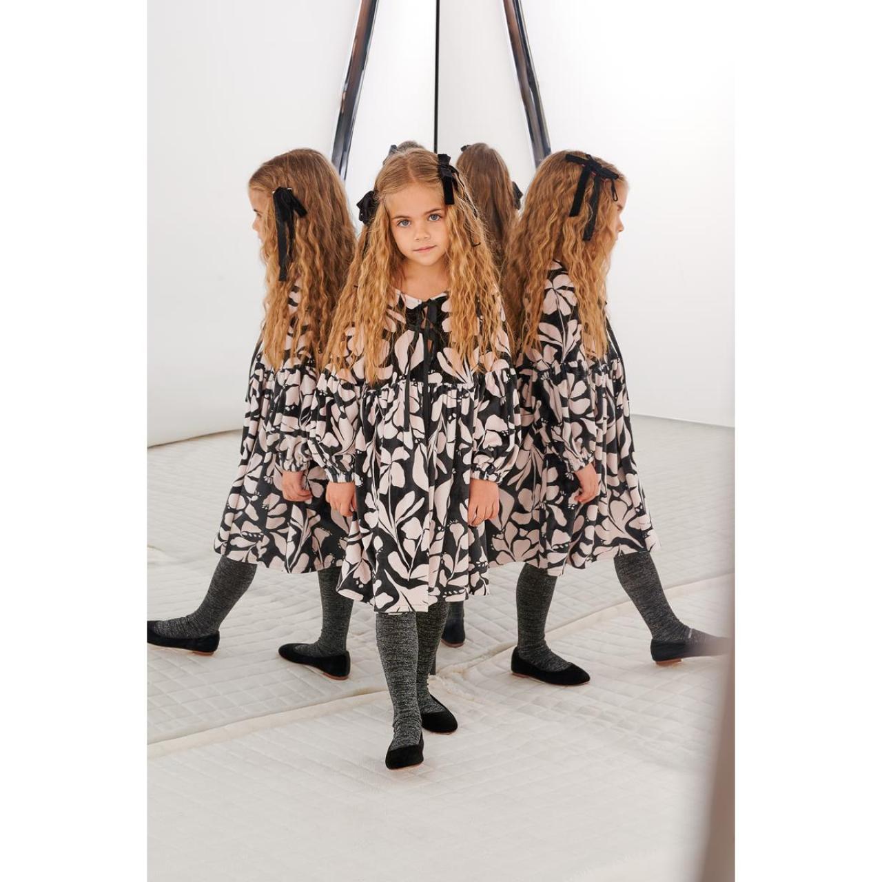 Φόρεμα βελουτέ κορίτσι two in a castle-T5529-Black φωτογραφία