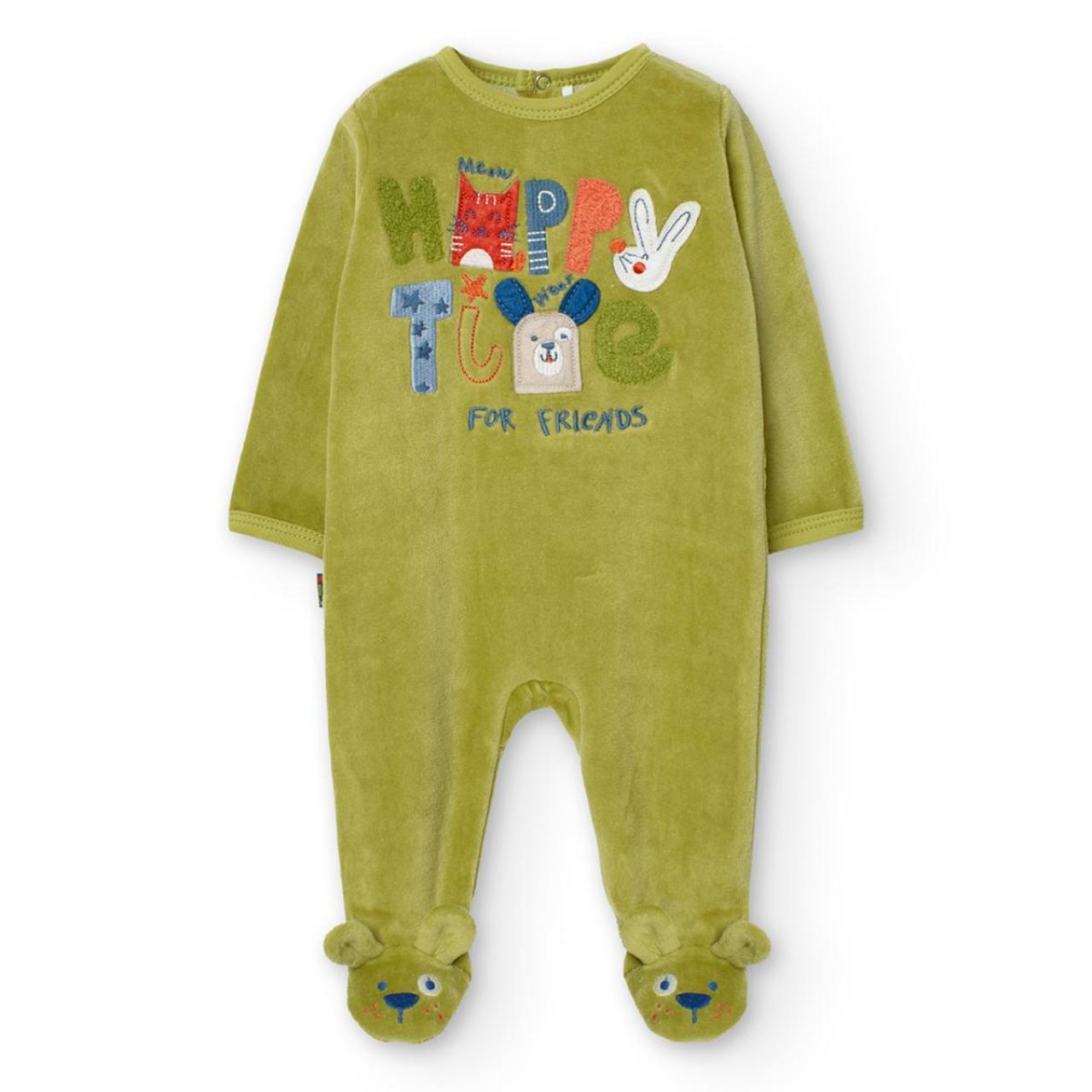 BOBOLI Φορμάκι βελουτέ unisex Boboli-139126-4688-Green