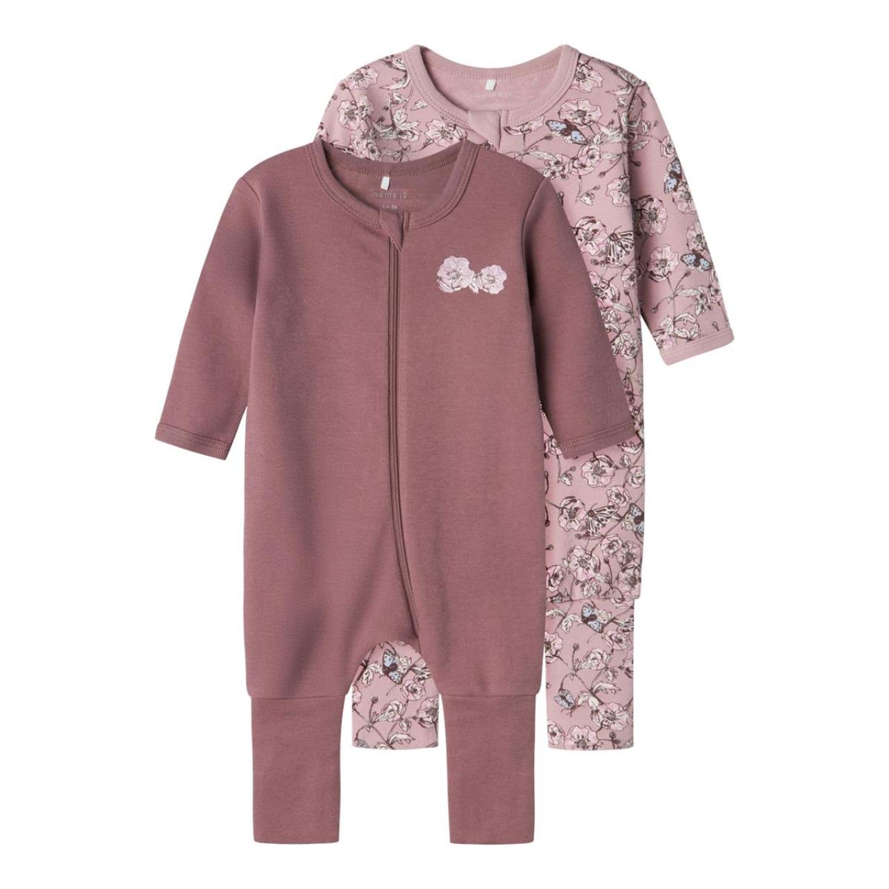 Name it Φορμάκια σετ 2 τεμ. μπεμπέ κορίτσι Name it-13232742-Grape Shake-organic cotton