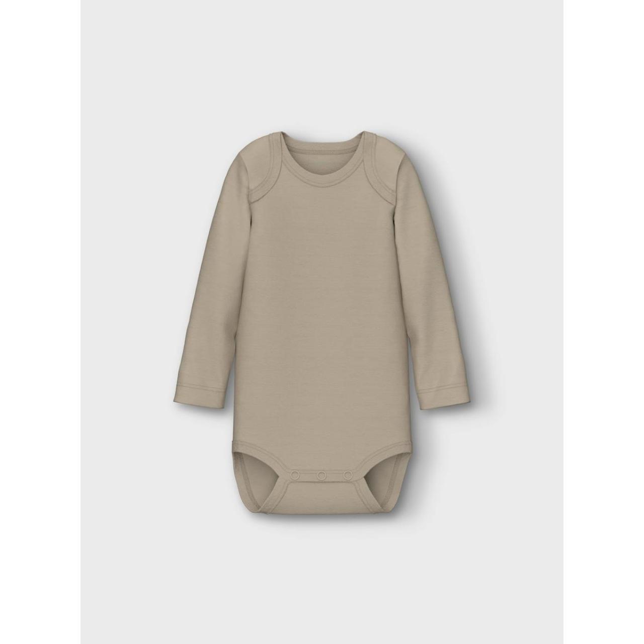 Σετ 3 τεμ. φορμάκια μπεμπέ unisex name it-13232750-Oxford Tan-organic cotton