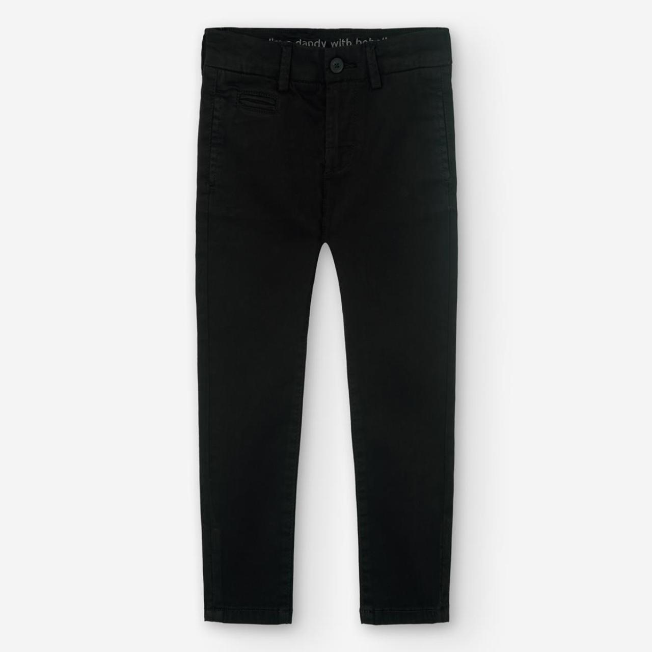 Παντελόνι chino υφασμάτινο Boboli-739054-890-Black φωτογραφία