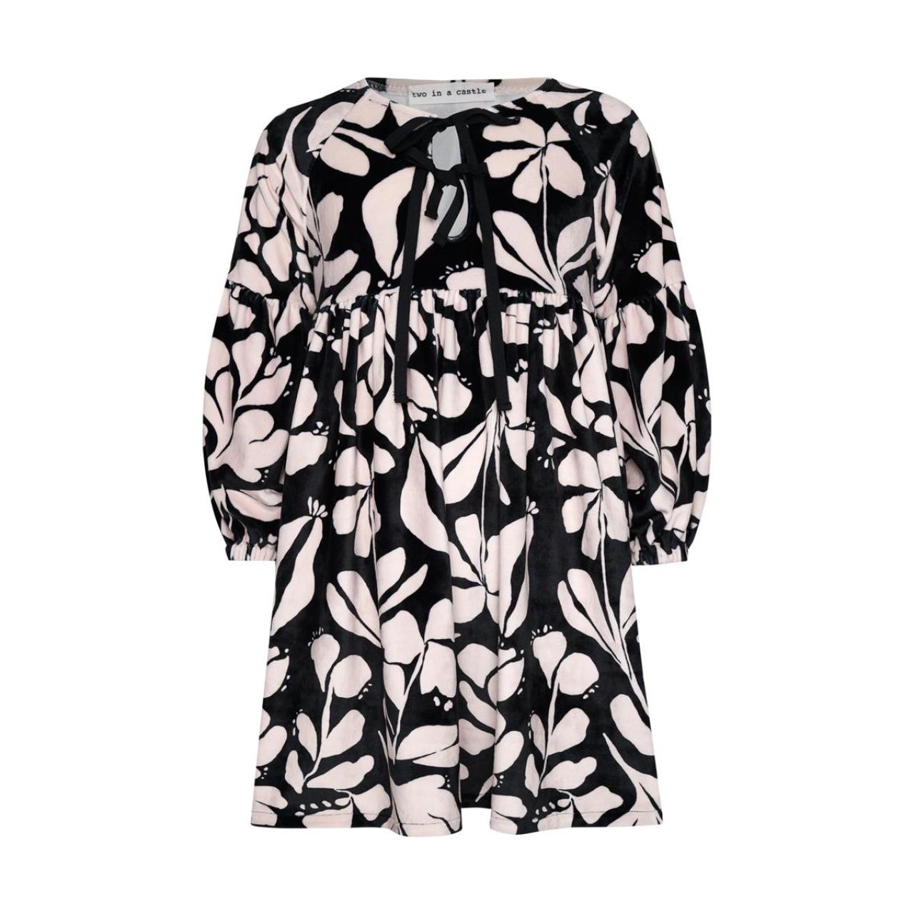 Φόρεμα βελουτέ κορίτσι two in a castle-T5529-Black φωτογραφία