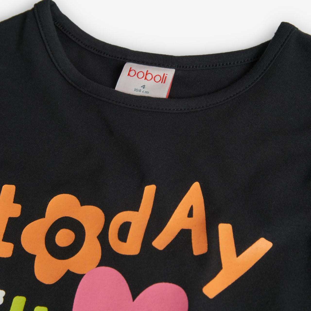 Μπλούζα μακό κορίτσι Boboli-499057-890-Black φωτογραφία