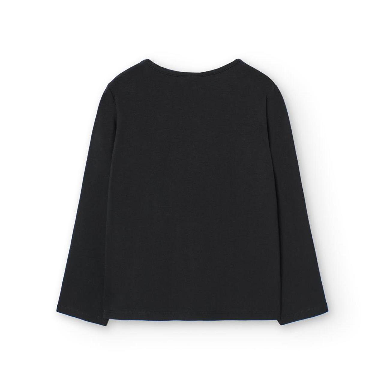 Μπλούζα μακό κορίτσι Boboli-499057-890-Black φωτογραφία