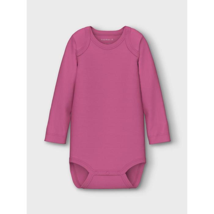 Σετ 3 τεμ. φορμάκια μπεμπέ κορίτσι name it-13232731-Ibis Rose-organic cotton