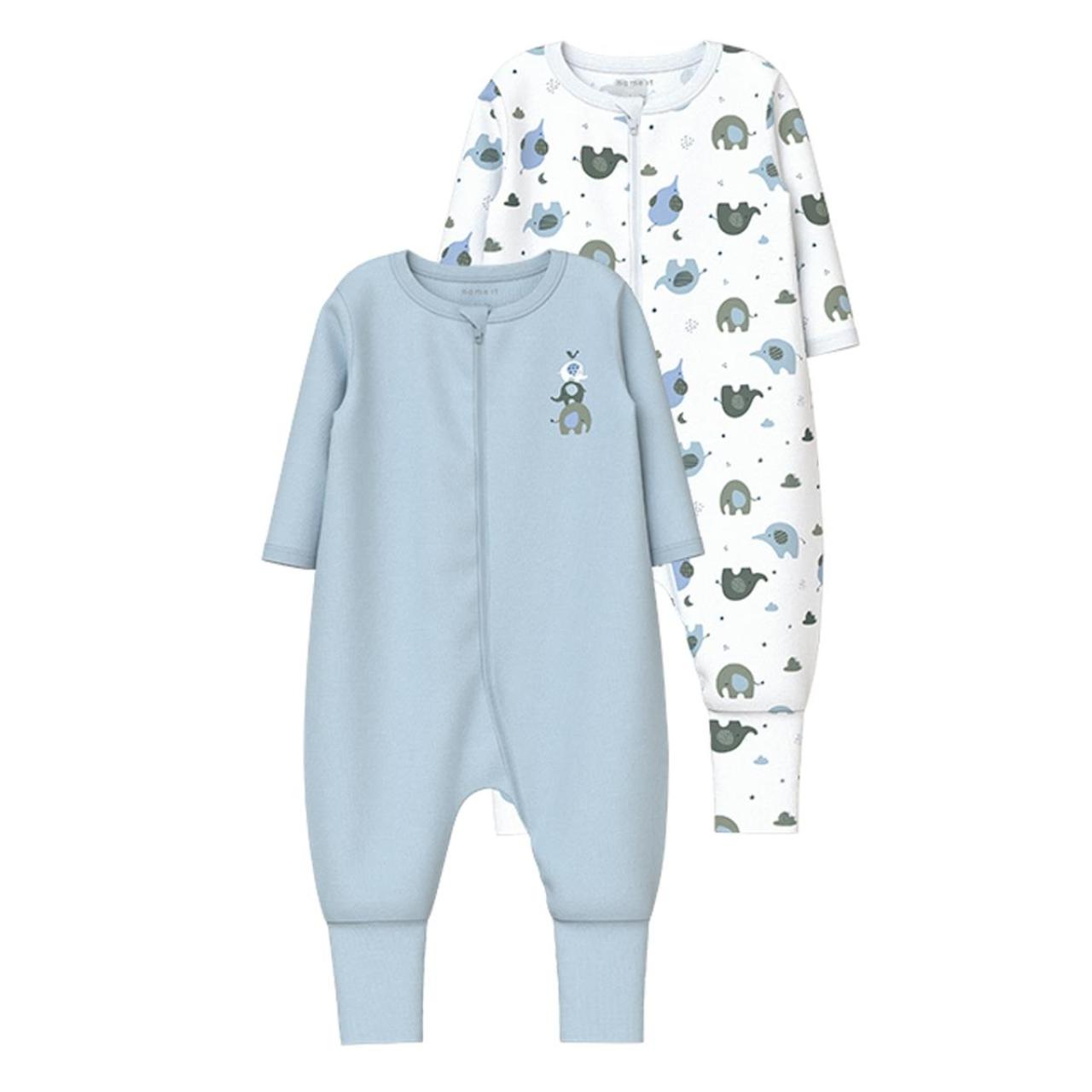 Name it Φορμάκια σετ 2 τεμ. μπεμπέ αγόρι Name it-13232743-Baby Blue-organic cotton