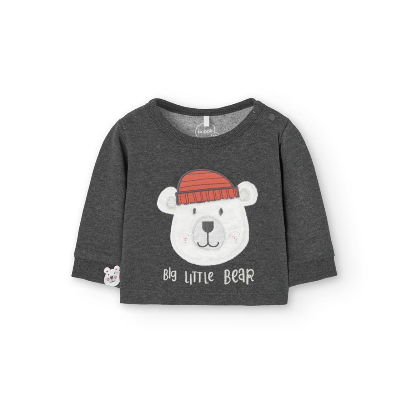 Σετ μπεμπέ φόρμα φούτερ αγόρι Boboli-149138-8124-Grey φωτογραφία