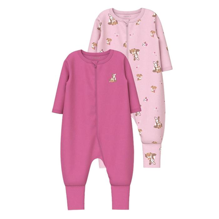 Φορμάκια σετ 2 τεμ. μπεμπέ κορίτσι Name it-13232740-Ibis Rose-organic cotton