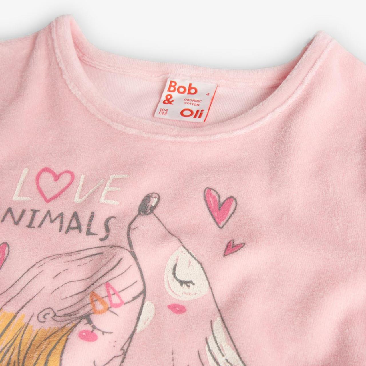 Πιτζάμα βελουτέ κορίτσι Boboli-929011-3872-Pink φωτογραφία