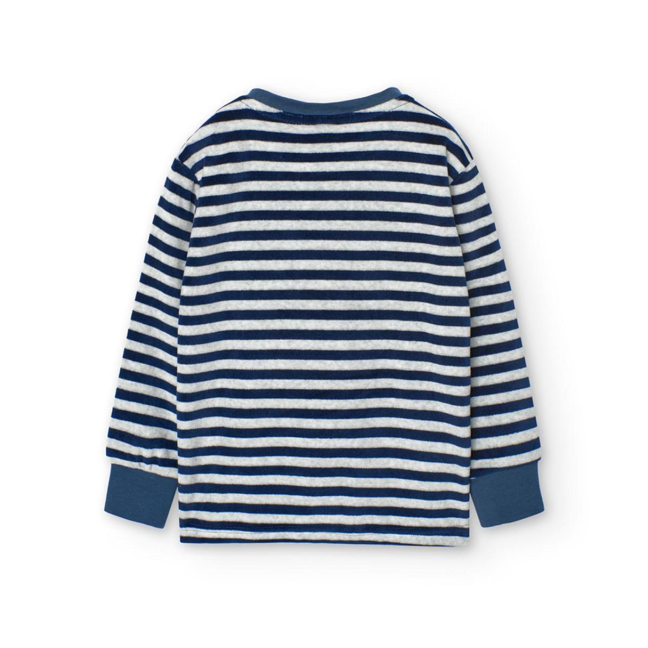 Πιτζάμα βελουτέ αγόρι Boboli-939135-9474-Navy φωτογραφία