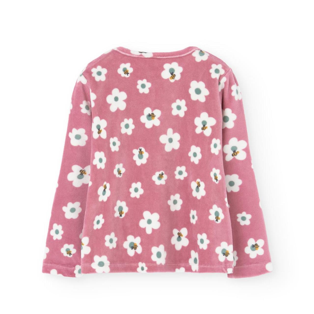 Πιτζάμα βελουτέ κορίτσι Boboli-929123-9487-Pink φωτογραφία