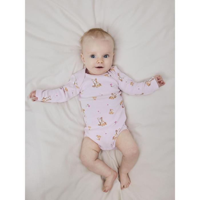 Σετ 3 τεμ. φορμάκια μπεμπέ κορίτσι name it-13232731-Ibis Rose-organic cotton