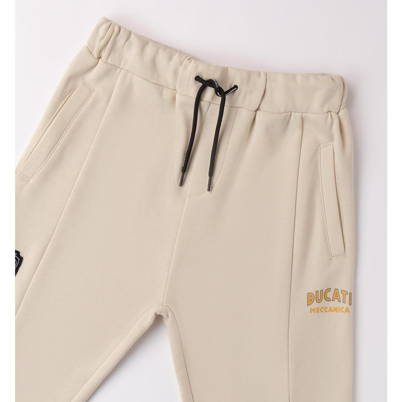 Παντελόνι φούτερ αγόρι DUCATI-G.A623-0421-Beige φωτογραφία