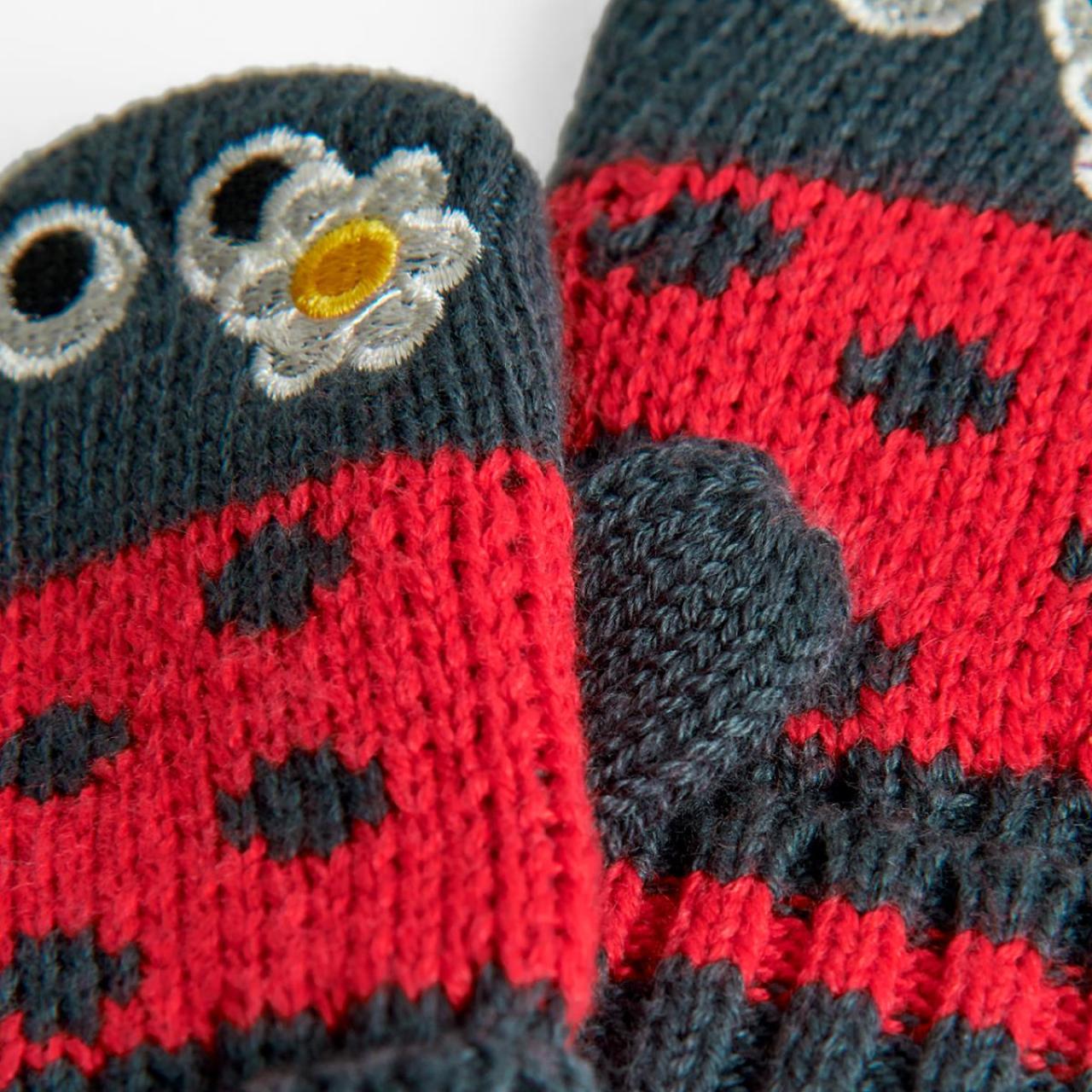 Γάντια πλεκτά μπεμπέ κορίτσι Boboli-190336-3744-Red φωτογραφία