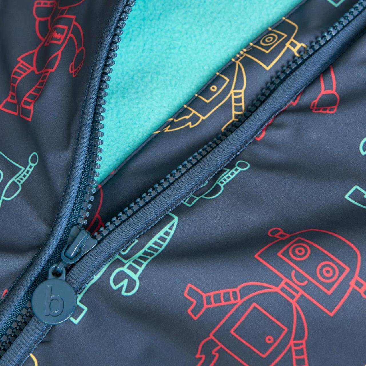 Αδιάβροχη καπαρντίνα αγόρι Boboli-390215-9438-Blue/Green φωτογραφία