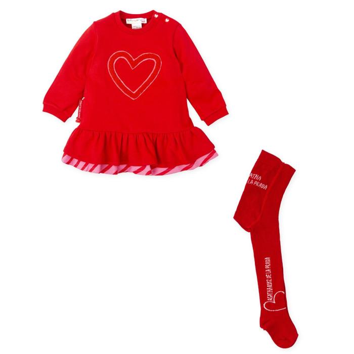 Φόρεμα φούτερ κορίτσι AGATHA RUIZ DE LA PRADA-9285W24-Red