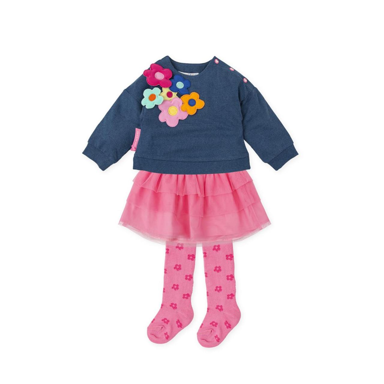 AGATHA RUIZ DE LA PRADA Σετ φούστα κορίτσι Agatha Ruiz De La Prada-9021W24-Blue Denim