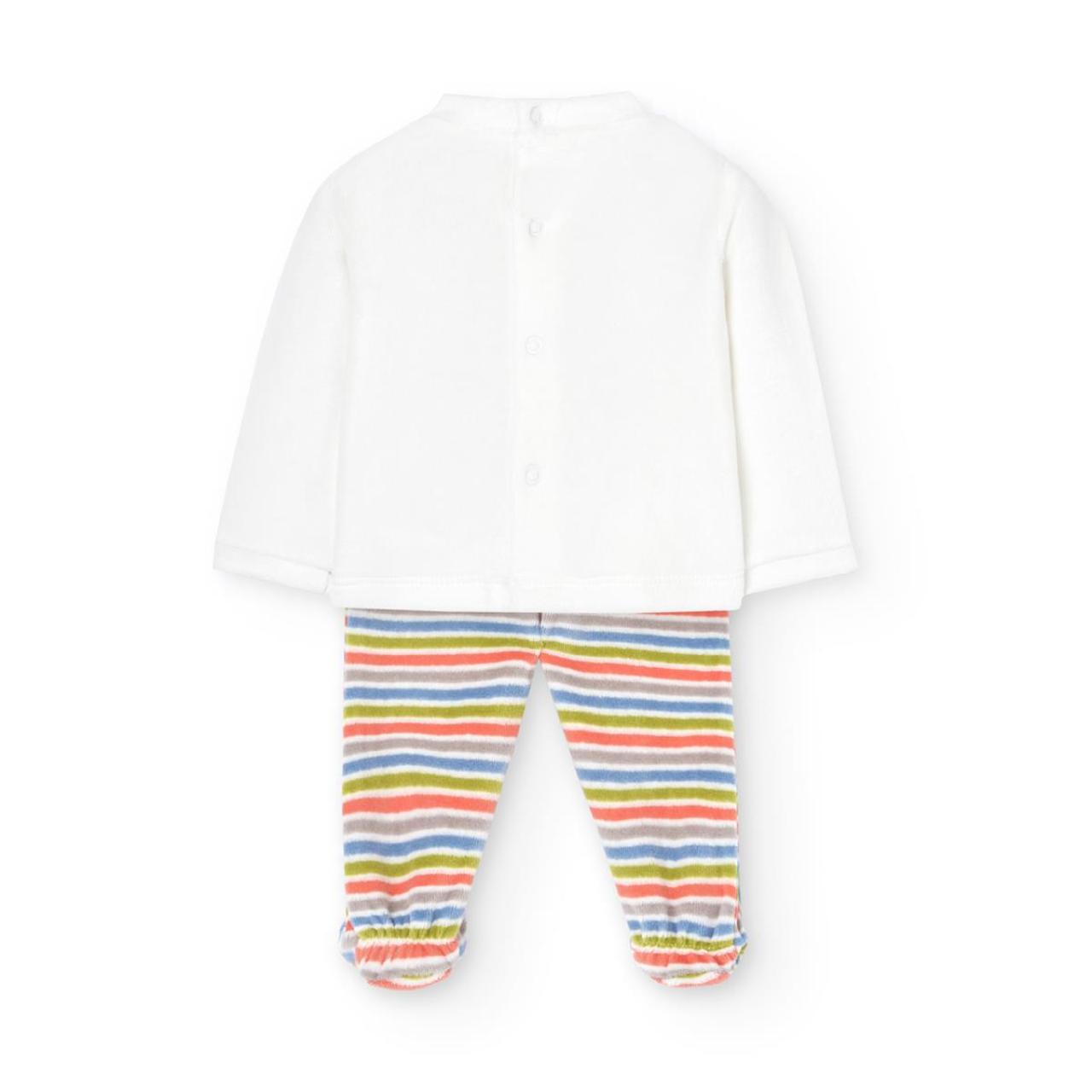 Σετ 3τεμ. βελουτέ μπεμπέ unisex-Boboli-139137-1111-Multicolor φωτογραφία