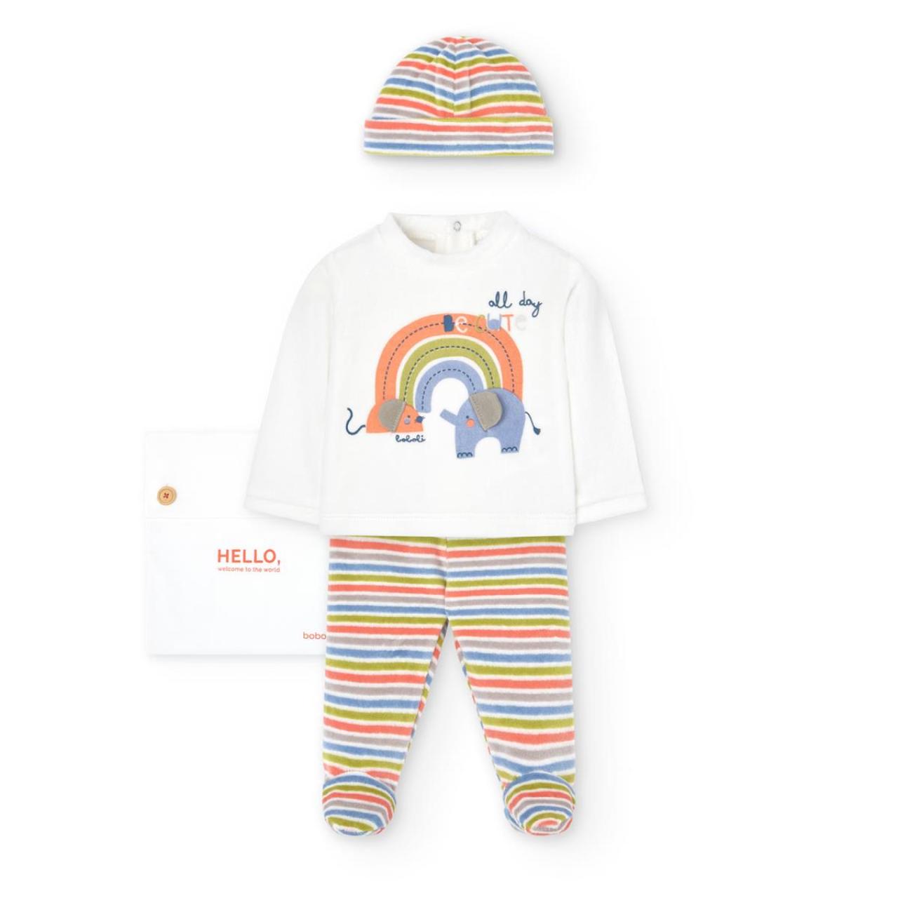 BOBOLI Σετ 3τεμ. βελουτέ μπεμπέ unisex-Boboli-139137-1111-Multicolor
