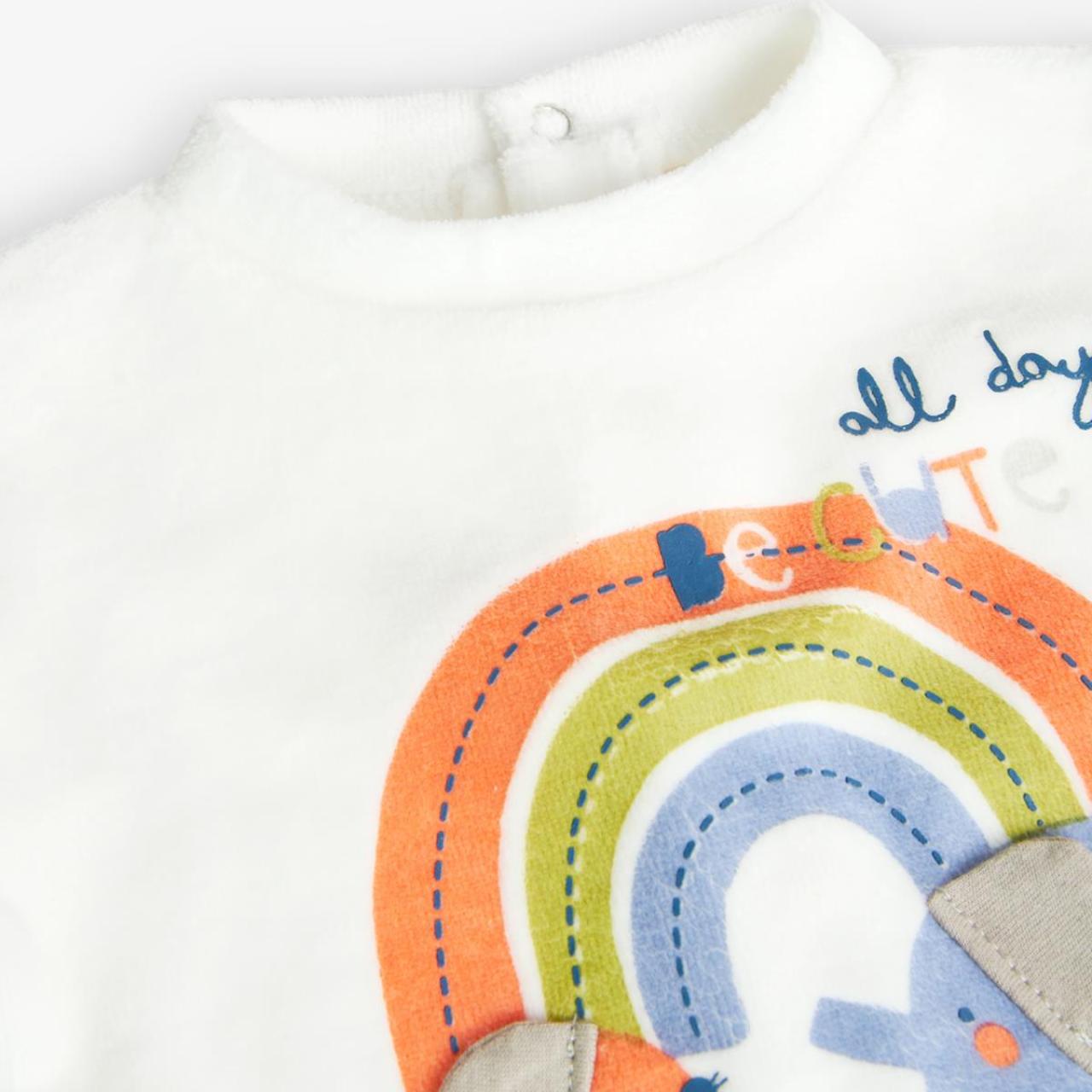 Σετ 3 τεμ. βελουτέ μπεμπέ unisex-Boboli-139137-1111-Multicolor φωτογραφία