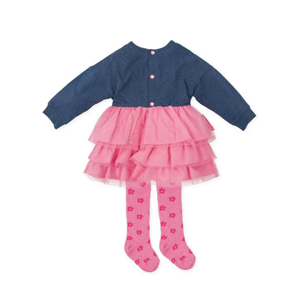 Φόρεμα φούτερ κορίτσι AGATHA RUIZ DE LA PRADA-9321W24-Blue Denim φωτογραφία