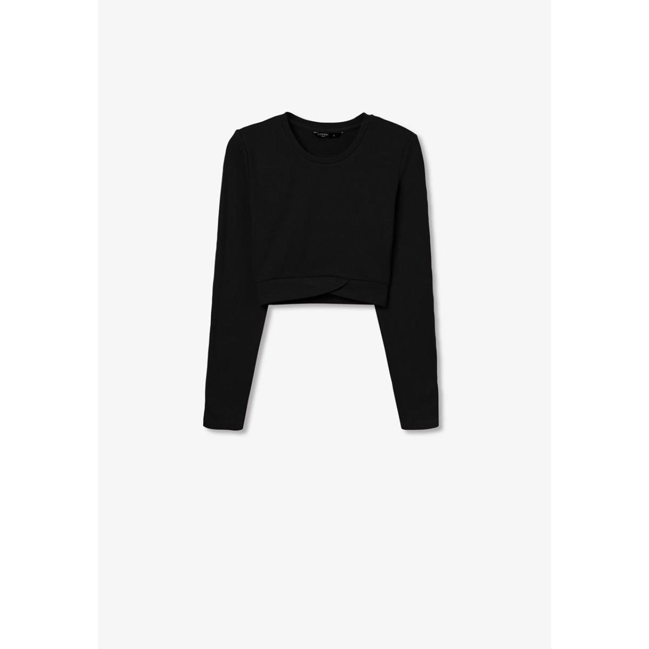 Μπλούζα ριπ πλεκτή κορίτσι Tiffosi-10057089-000-Black φωτογραφία