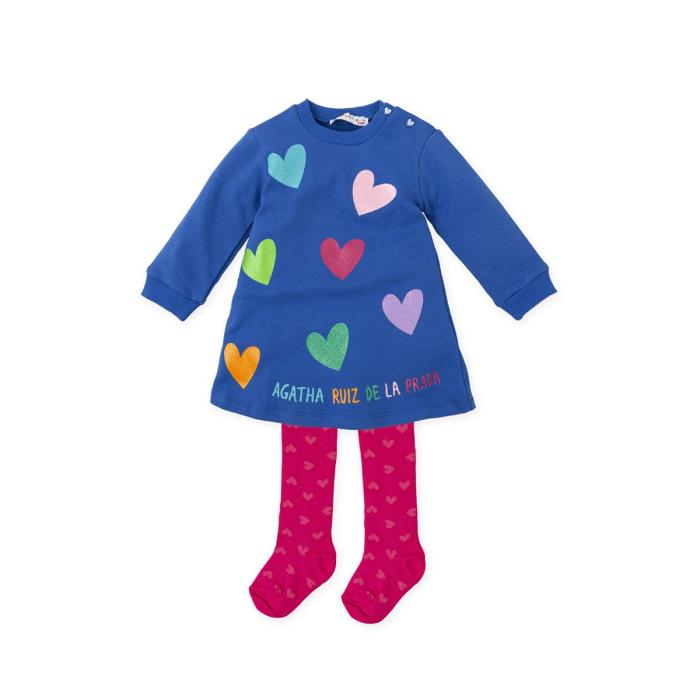 Φόρεμα φούτερ κορίτσι AGATHA RUIZ DE LA PRADA-9222W24-Electric Blue